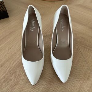 Charlies Elegant White Heels